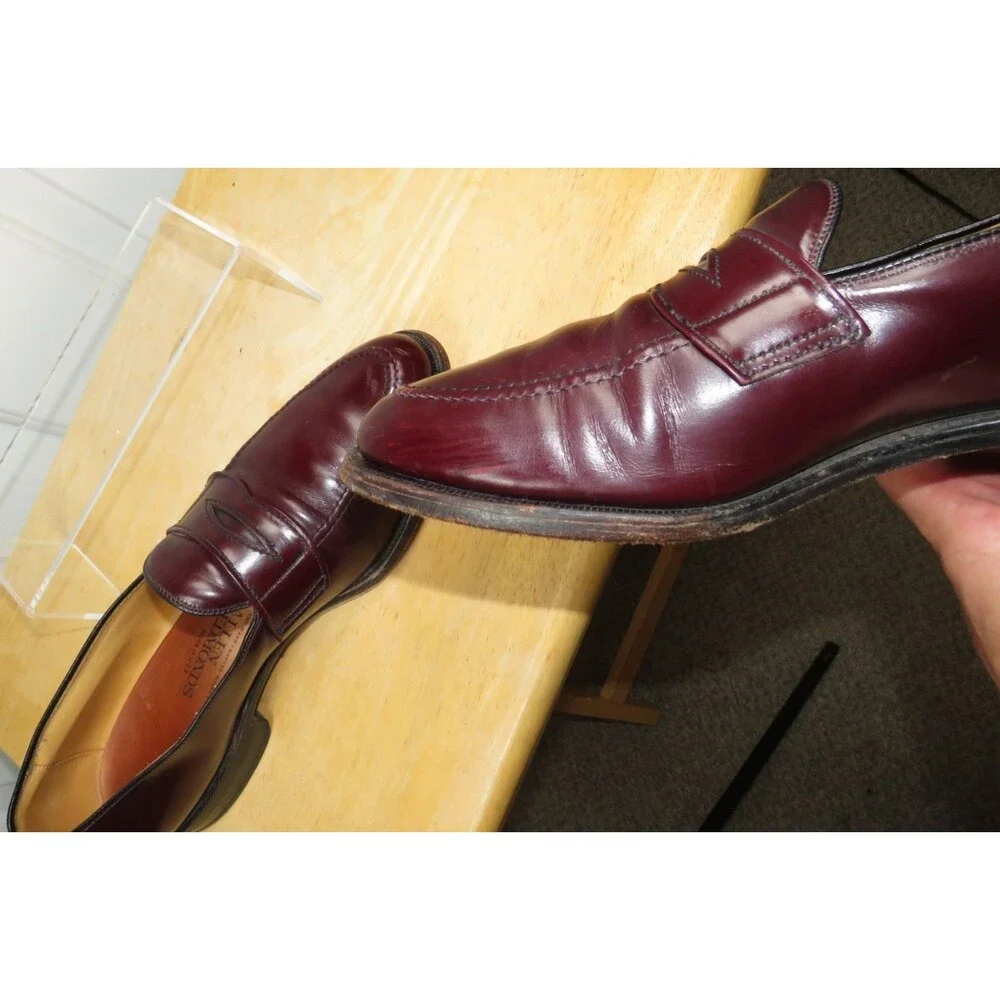 Allen Edmonds Lexington Size 9 C Burgundy Brown Men's Loafers Shoes